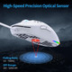 TMKB Falcon M1SE Ultralight Honeycomb Gaming Mouse, High-Precision 12800DPI Optical Sensor, 6 Programmable Buttons, Customizable RGB, Drag- Paracord, Ergonomic, Wired - Matte White TMKB Falcon M1SE Ultralight Honeycomb Gaming Mouse, High-Precision 12800DPI Optical Sensor, 6 Programmable Buttons, Customizable RGB, Drag- Paracord, Ergonomic, Wired - Matte White