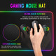 31.5"X12" RGB Gaming Mouse Pad, Large LED Mousepad with 11 Lighting Modes, Soft Non-Slip Rubber Base Mouse Mat for Computer Desk Keyboard, Waterproof XL Gaming Mousepad.