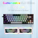 HUO JI 65% RGB Gaming Keyboard, E-YOOSO Z-686 Wired 68 Keys Mechanical Keyboard, Linear Red Switches, Pro Software Supported, Detachable USB-C Cable, Separate Arrow Keys - Grey/Black HUO JI 65% RGB Gaming Keyboard, E-YOOSO Z-686 Wired 68 Keys Mechanical Keyboard, Linear Red Switches, Pro Software Supported, Detachable USB-C Cable, Separate Arrow Keys - Grey/Black