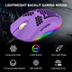 Wired Lightweight Gaming Mouse,6 RGB Backlit Mouse with 7 Buttons Programmable Driver,6400DPI Computer Mouse,Ultralight Honeycomb Shell Ultraweave Cable Mouse for PC Gamers,Xbox,PS4(Purple) Wired Lightweight Gaming Mouse,6 RGB Backlit Mouse with 7 Buttons Programmable Driver,6400DPI Computer Mouse,Ultralight Honeycomb Shell Ultraweave Cable Mouse for PC Gamers,Xbox,PS4(Purple)