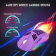 Wired Lightweight Gaming Mouse,6 RGB Backlit Mouse with 7 Buttons Programmable Driver,6400DPI Computer Mouse,Ultralight Honeycomb Shell Ultraweave Cable Mouse for PC Gamers,Xbox,PS4(Purple) Wired Lightweight Gaming Mouse,6 RGB Backlit Mouse with 7 Buttons Programmable Driver,6400DPI Computer Mouse,Ultralight Honeycomb Shell Ultraweave Cable Mouse for PC Gamers,Xbox,PS4(Purple)
