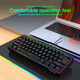 DGG 60% Gaming Keyboard and Mouse Combo, Small Keyboard and Mouse Set, Mini Gaming Keyboard 61 Keys True RGB Mechanical Feel, for Computer PC Gamer