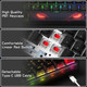 60% Percent Keyboard, WK61 Mechanical RGB Wired Gaming Keyboard, Hot-Swappable Keyboard with Black Big Eye PBT Keycaps for Windows PC Gamers - Linear Red Switch