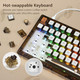 G75 75% Keyboard, Hot Swappable Mechanical Keyboard, TPO and Gasket Dual-Mount Retro Gaming Keyboard, Knob Control Custom Keyboard RGB Backlit, Pre-lubed Stabilizer for Mac/Win (Coffee Switch) G75 75% Keyboard, Hot Swappable Mechanical Keyboard, TPO and Gasket Dual-Mount Retro Gaming Keyboard, Knob Control Custom Keyboard RGB Backlit, Pre-lubed Stabilizer for Mac/Win (Coffee Switch)