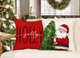 Red Christmas Pillow Covers 18x18 Set of 4 Farmhouse Christmas Decorations Snowman Wreath Santa Claus Tree Merry Christmas Holly Jolly Winter Holiday Decor Throw Cushion Case for Home Couch S22C17