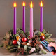 Set of 4 Battery Operated Flameless Taper Candles for Advent Wreath - 3 Purple, 1 Pink - Flickering Candles for Home, Church, School Decor Set of 4 Battery Operated Flameless Taper Candles for Advent Wreath - 3 Purple, 1 Pink - Flickering Candles for Home, Church, School Decor