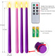 Set of 4 Battery Operated Flameless Taper Candles for Advent Wreath - 3 Purple, 1 Pink - Flickering Candles for Home, Church, School Decor Set of 4 Battery Operated Flameless Taper Candles for Advent Wreath - 3 Purple, 1 Pink - Flickering Candles for Home, Church, School Decor