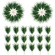 60 PCS Artificial Green Pine Needles Branches-Small Pine Twigs Stems Picks-Fake Greenery Pine Picks for Christmas Garland Wreath Embellishing and Home Holiday Garden Decoration 60 PCS Artificial Green Pine Needles Branches-Small Pine Twigs Stems Picks-Fake Greenery Pine Picks for Christmas Garland Wreath Embellishing and Home Holiday Garden Decoration