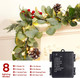 6ft Prelit Artificial Eucalyptus Christmas Garland, Multi-Color Lights/Battery Operated, Lighted Faux Silver Dollar Garland for Mantle Table Stairs Railing Xmas Indoor Outdoor Decoration 6ft Prelit Artificial Eucalyptus Christmas Garland, Multi-Color Lights/Battery Operated, Lighted Faux Silver Dollar Garland for Mantle Table Stairs Railing Xmas Indoor Outdoor Decoration