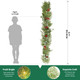 6FT Prelit Christmas Garland Decorations, Realistic Green Cypress Pine Garland with Lights Battery Operated for Mantle Stairs Railing Fireplace Table Indoor Xmas Decor, 6FT 6FT Prelit Christmas Garland Decorations, Realistic Green Cypress Pine Garland with Lights Battery Operated for Mantle Stairs Railing Fireplace Table Indoor Xmas Decor, 6FT