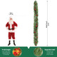 9FT Christmas Garland Prelit Faux Decorations, Realistic Green Norfolk Pine Garland with Lights Battery Operated for Mantle Stairs Railing Fireplace Table Indoor Xmas Decor, 9FT 9FT Christmas Garland Prelit Faux Decorations, Realistic Green Norfolk Pine Garland with Lights Battery Operated for Mantle Stairs Railing Fireplace Table Indoor Xmas Decor, 9FT