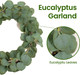 6.5 FT Pre-Lit Eucalyptus Garland with 100 LED Lights & 8 Modes, Lighted Garlands Greenery Wedding Indoor Outdoor, Christmas Garlands Decorations for Mantle Stairs Fireplace Window Wall Decor