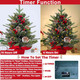 2 Pack 24 Inch Small Christmas Tree with Lights Frosted Thick PE PVC Realistic-Feel Cedar Norfolk Pine Artificial Mini Tabletop Christmas Trees Berries Pinecone Timer Christmas Decoration Indoor Home