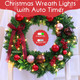 Battery Operated Christmas Lights - Christmas Tree Lights 50 LED Mini Lights Battery Operated String Lights with Auto Timer 8 Modes Wreath Lights for Christmas Tree Wreath Party, Warm White