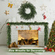 Artgar 24 Inch Christmas Wreath Pine Wreath Christmas Wreaths for Front Door, Real Touch Pine Wreath Artificial Green Pine Wreath for Home Indoor Outdoor Wall Window Porch Farmhouse Winter Decor