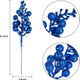 Artiflr Blue Berries Picks, 14 Pack Artificial Berry Stems for Christmas Tree Decorations, Crafts, Holiday and Home Decor, 7.9 Inches (Dark Blue)