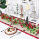 Artiflr 6 FT Red Berry Garland Christmas Decoration Clearance, Green Leaves Garland Artificail Berry Garland Fireplace Table Centerpiece Hone Decoration for Winter Holiday Year Decor