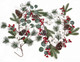 Artiflr 6FT Christmas Pine Garland with Berries Pine Cones Spruce Eucalyptus Leaves Cotton Balls Winter Greenery Garland, Artificail Berry Garland for Holiday Fireplace Table Runner Centerpiece Decor