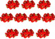 60PCS Christmas Artificial Flowers Heads,Silk Poinsettia Flowers Heads with Stems,Garland Wreath Ornaments Craft,Mini Christmas Flowers(Red), 210908XU01-1#TLR87