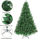 5FT Artificial Christmas Tree with 550 PVC Branch Tips, Christmas Tree with foldbale Metal Base, Easy Assemble, Christams Decoration for Home and Office