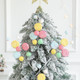 2Pcs Christmas Tree Picks Branch Decorations Macaron Christmas Tree Topper Ornaments Candy Spray Picks Christmas Candy Twigs Stems for Xmas Tree Wreath Decoration Year Party Decorations