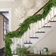 6FT Christmas Garland Artificial Pine Greenery Garland Lifelike Cedar Garland Christmas Garland for Mantle Stairs Railing Garland Christmas Decorations Indoor Outdoor