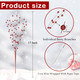 20 PCS Red Glitter Christmas Picks for Vases DIY Wreath Home Decor, Artificial Glitter Berry Stems Ornaments Fake Xmas Decorative Sticks (Red) 20 PCS Red Glitter Christmas Picks for Vases DIY Wreath Home Decor, Artificial Glitter Berry Stems Ornaments Fake Xmas Decorative Sticks (Red)