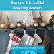 BIRDROCK HOME 4pk Flat Top Holiday Stocking Holder for Mantle Black Finish with Non-Scratch Base Fireplace Hook for Christmas Stockings Decor BIRDROCK HOME 4pk Flat Top Holiday Stocking Holder for Mantle Black Finish with Non-Scratch Base Fireplace Hook for Christmas Stockings Decor