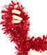 BLEUM CADE 2Pcs 65.6Ft Christmas Tinsel Garland, Red Tinsel Garland for Xmas Tree Decorations Holiday Birthday Wedding Party Supplies