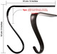 Boao 4 Pcs Christmas Stocking Holders Metal Mantel Stockings Hangers Classic Shelf Heavy Duty Stocking Garland Hangers for Counter Tables Window Fireplace Xmas Party Decoration (Black) Boao 4 Pcs Christmas Stocking Holders Metal Mantel Stockings Hangers Classic Shelf Heavy Duty Stocking Garland Hangers for Counter Tables Window Fireplace Xmas Party Decoration (Black)
