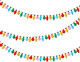 3 Pieces Christmas Felt Banners Felt Light Garlands Colorful Bulb Shaped Banners for Home Patio Door Room Christmas Birthday Party Decorations