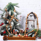 Boao 20 Feet Christmas Wooden Beaded Garland Rustic Farmhouse Bead Wall Hanging Decor Natural Tree Garland Wall Hanging Prayer Beads for Christmas Day (Gold)