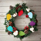 Boao 2 Christmas Felt Garland Felt Banners Hanging on The Ceiling and Wall Decorations of The Christmas Tree, with 9.8 feet and 6 Colors