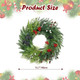 Briful 24'' Christmas Wreaths for Front Door Realistic Christmas Wreaths with Red Berry Pine Cone Norfolk Pine Artificial Wreaths for Windows, Home Mantle Wall Decor