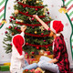 3 Pcs 9 Ft Christmas Pom Pom Garland 123 Ball Hanging Felt Ball Pompom Bead Ornament String Banner Garland for Wall Christmas Tree Indoor Home Room Decoration(Dark Red)