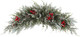 Bsmathom Artificial Christmas Swag, Mailbox Swag Decoration, 31.5" Hanging Christmas Decorations with Pinecones and Berries for Front Door Stairway Window Shelf Festival Xmas Decor
