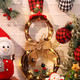 Christmas Lighted Wreath Decoration Snowman Wreath Christmas Large Grapevine Wreath with Hat and Bow Xmas Wall Hanging Ornament for Front Door Home Garden Wall Decor Battery Operated (16 x 8 inch)