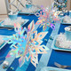 CCINEE 18pcs Christmas Hanging Snowflakes Decorations, Large Frozen Themed 3D Snowflake Garland for Winter Wonderland Party Indoor Classroom Decorations