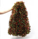CCINEE Christmas Prelit Tinsel Garland, 33 Ft Multicolor Hanging Garland with 100 Multicolored Battery Operated LED String Lights for Christmas Tree Decoration Party Supplies