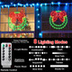 CESOF Christmas Window Lights Decorations, 2 Pack 13.5 in Lighted Christmas with Bow, Remote Control Timer USB Powered Silhouette Lights for Indoor Door Wall Home Xmas Party Decor