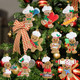 14pcs Gingerbread Christmas Decoration for Tree,Cooking Gingerbread Man、 Christmas Ornaments Hanging Decor 、 Christmas Tree Decor Party Supplies