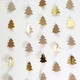 Cheerland Champagne Tree Shaped Garland for Christmas Home Party Decoration Hanging Streamer Backdrop Glitter Xmas Tree Garland Gold Decor for Living Room Mantle Window Doorway Shop Classroom Woodland