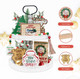 Christmas Vacation Decorations, Funny Christmas Vacation Tiered Tray Decor, Rustic Wooden Bead Garland, Farmhouse Table Mantel Decor, Griswold Christmas Vacation Merchandise s