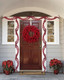 Chrisxiao 24 Inch Christmas Wreath Front Door,Artificial Christmas Wreath Decorated with Holly Berries, Hawthorn Berries, for Indoor Outdoor Christmas Decoration