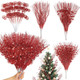 50pcs 4 Kinds of Christmas Tree Picks, Christmas Picks and Sprays for Decorations, Tree Topper Twigs for Xmas Tree Wreath DIY Crafts Vase Filler Home Decor (Red) 50pcs 4 Kinds of Christmas Tree Picks, Christmas Picks and Sprays for Decorations, Tree Topper Twigs for Xmas Tree Wreath DIY Crafts Vase Filler Home Decor (Red)
