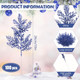 Cindeer 100 Pcs Christmas Tree Picks Sprays 10.24 Inch Glitter Artificial Pine Leaves Cedar Stems Faux Pine Needles Greenery Cedar Branches Ornament for Home Garland Wreath Winter Decor(Blue)