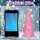 4 Pcs LED Resin Table Christmas Tree with Sequins 6.3'' Tall Glitter Tabletop LED Trees Battery Operated Lighted Christmas Tree Decor for Xmas Party Decor Centerpiece s(Pink)