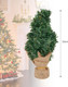 Mini Christmas Tree Tabletop Decoration PVC Cloth Xmas Party Ornament Desk Tree Home Holiday Party Decor(30cm)