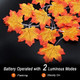Coolrunner 2 Pack Maple Leaves String Light, Fall Garland Lights, Waterproof Battery Operated Maple Leaf LED String Light with 2 Modes for Home Indoor Outdoor Garden Party Decor Thanksgiving Christmas
