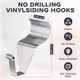 16 Pack Vinyl Siding Hooks, Heavy Duty No Hole Siding Hooks for Hanging Outdoor Decorations, Easy to Install and No Drilling Hooks for Hanging Christmas Wreath
